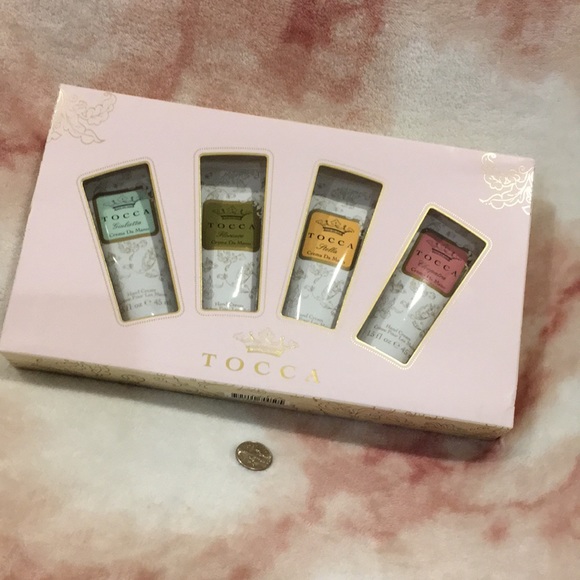Tocca Crema Quartetto Scented Luxury Hand Cream Set of Four 4x1.5oz NWT Canada - Picture 8 of 16